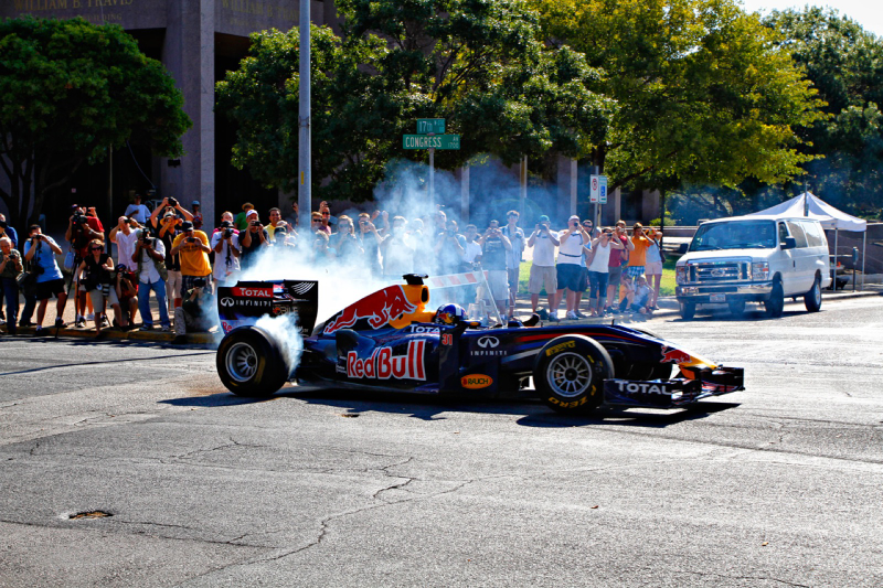 Illustration for article titled Red Bull Austin F1 David Coulthard Texas